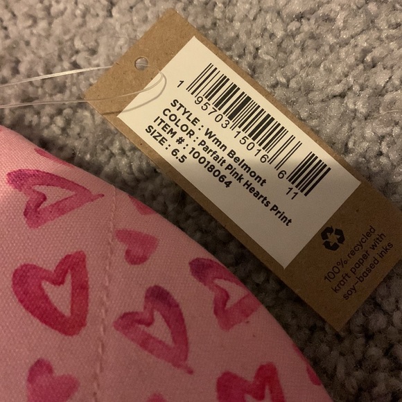 TOMS Belmont Heart Print Slip-on Sneaker In Parfait Pink Hearts Print - Picture 8 of 8